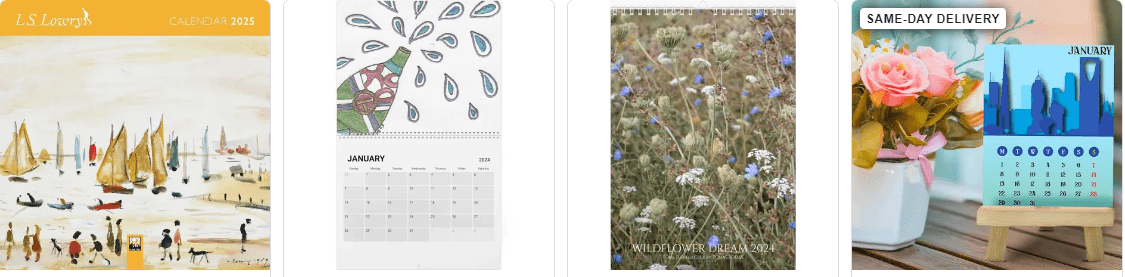 Art Calendars - Find A Bargain Today With Shoppy Shop Shop